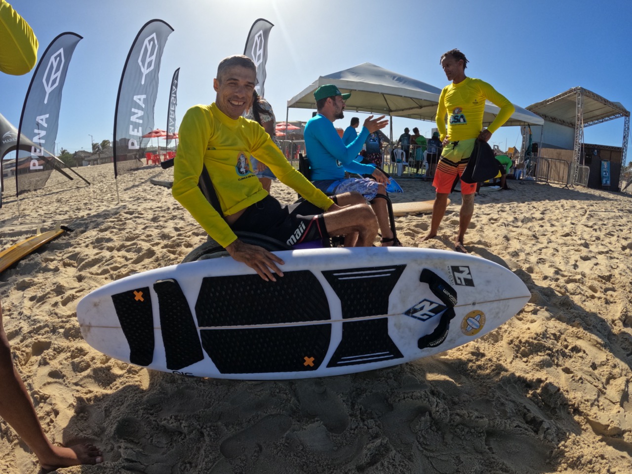Clínica de Surf Adaptado revela campeões da 2ª etapa do Circuito de Surf Adaptado da Federação de Surf do Ceará