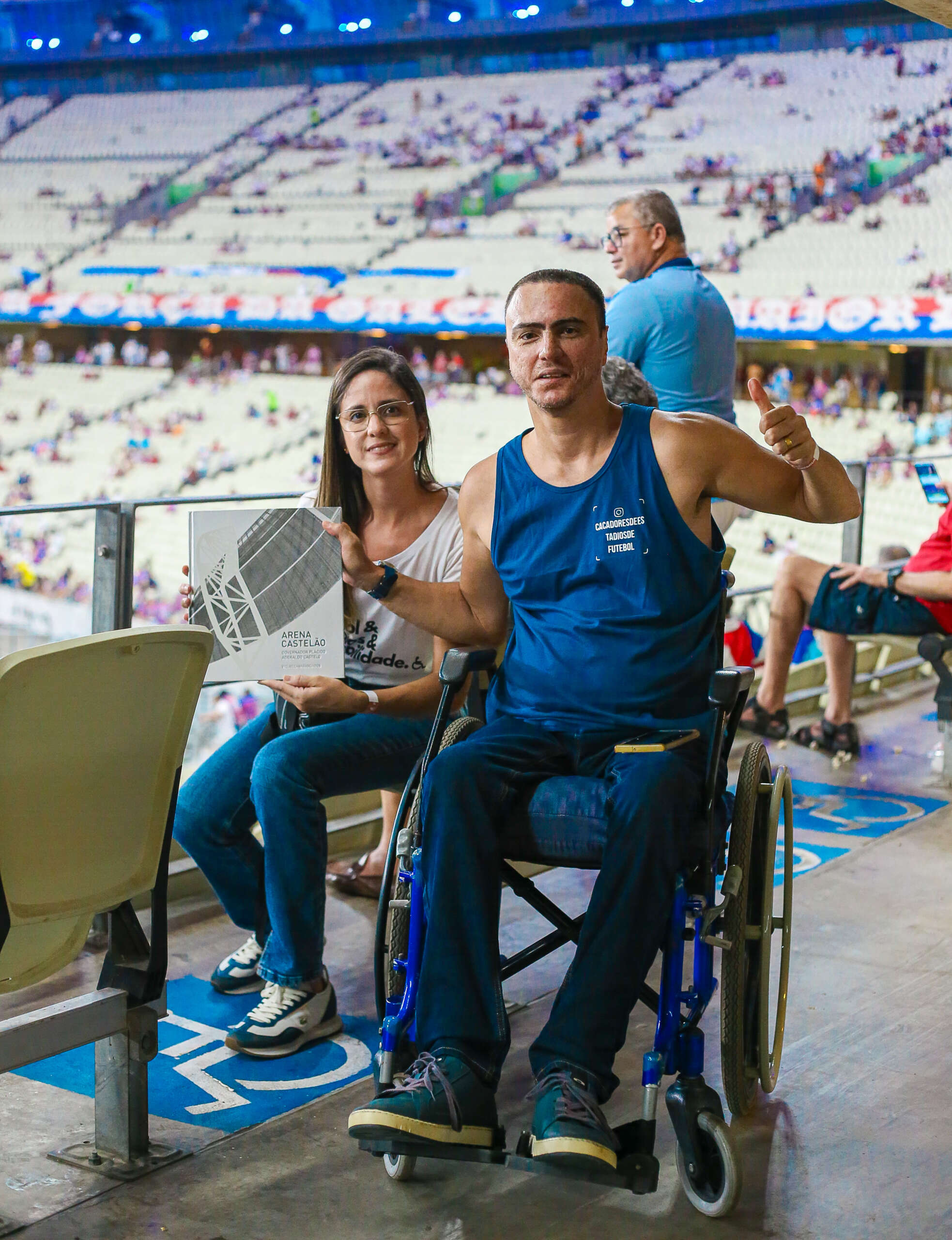 Arena Castelão é aprovada por cadeirante que faz raio-x da acessibilidade nos estádios