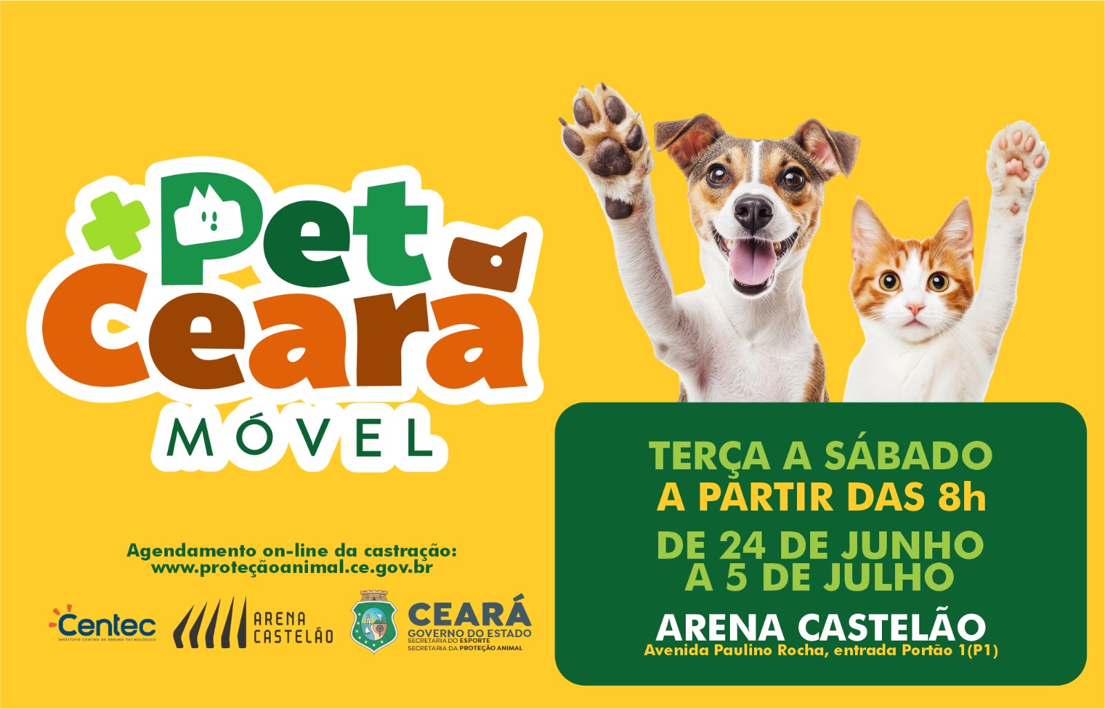 Arena Castelão recebe Pet Ceará Móvel, no estacionamento