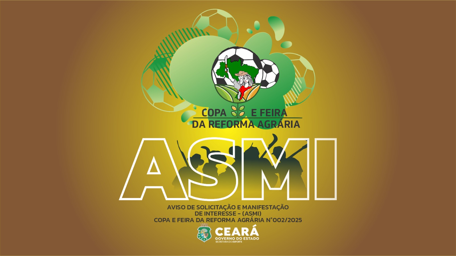 Sesporte divulga ASMI da Copa e Feira da Reforma Agrária