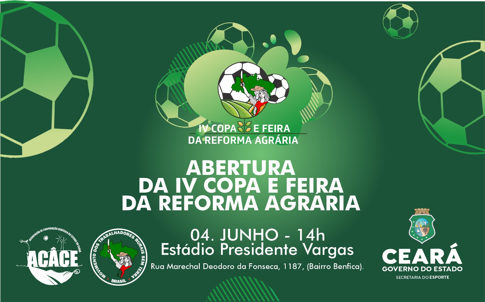 Sesporte realiza abertura da 4ª edição da Copa e Feira Estadual da Reforma Agrária